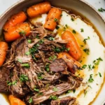 Slow Cooker Garlic Herb Pot Roast