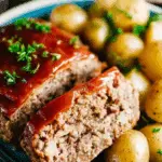 Slow Cooker Meatloaf and Potatoes