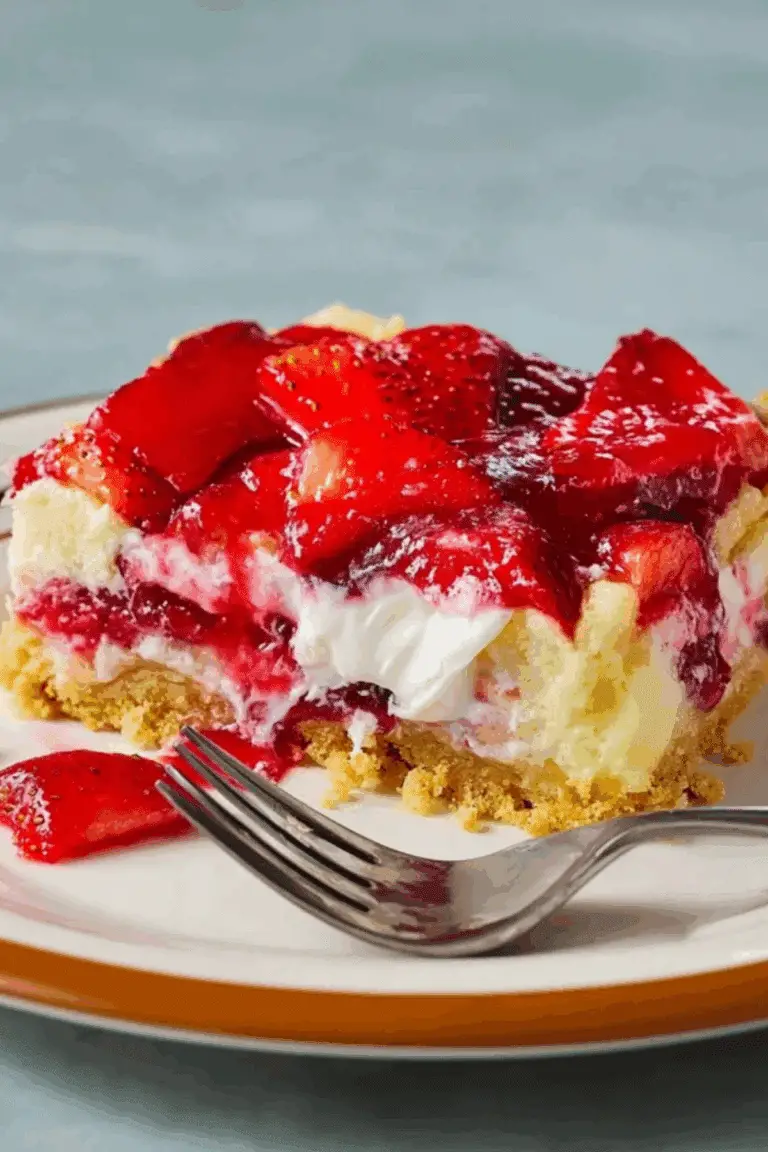 Strawberry Cheesecake Dump Cake