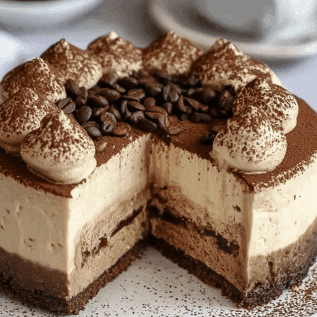 Tiramisu Cold Brew Coffee Cheesecake