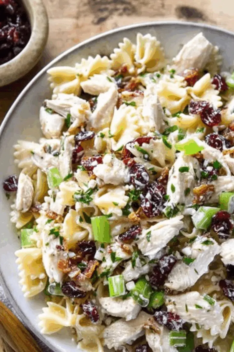 Turkey Cranberry Pasta Salad