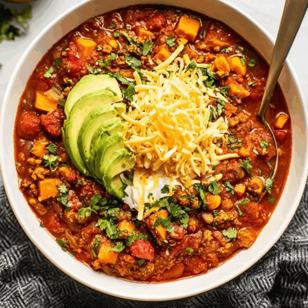 Turkey Sweet Potato Chili