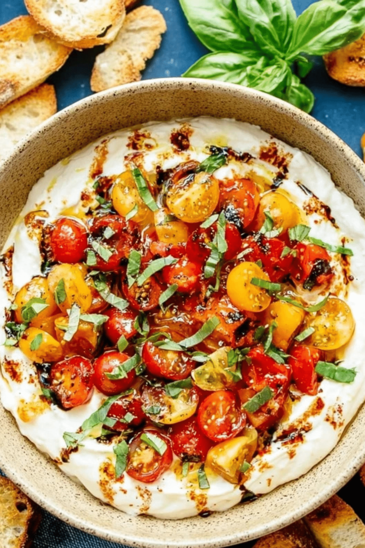 Whipped Feta Bruschetta Dip