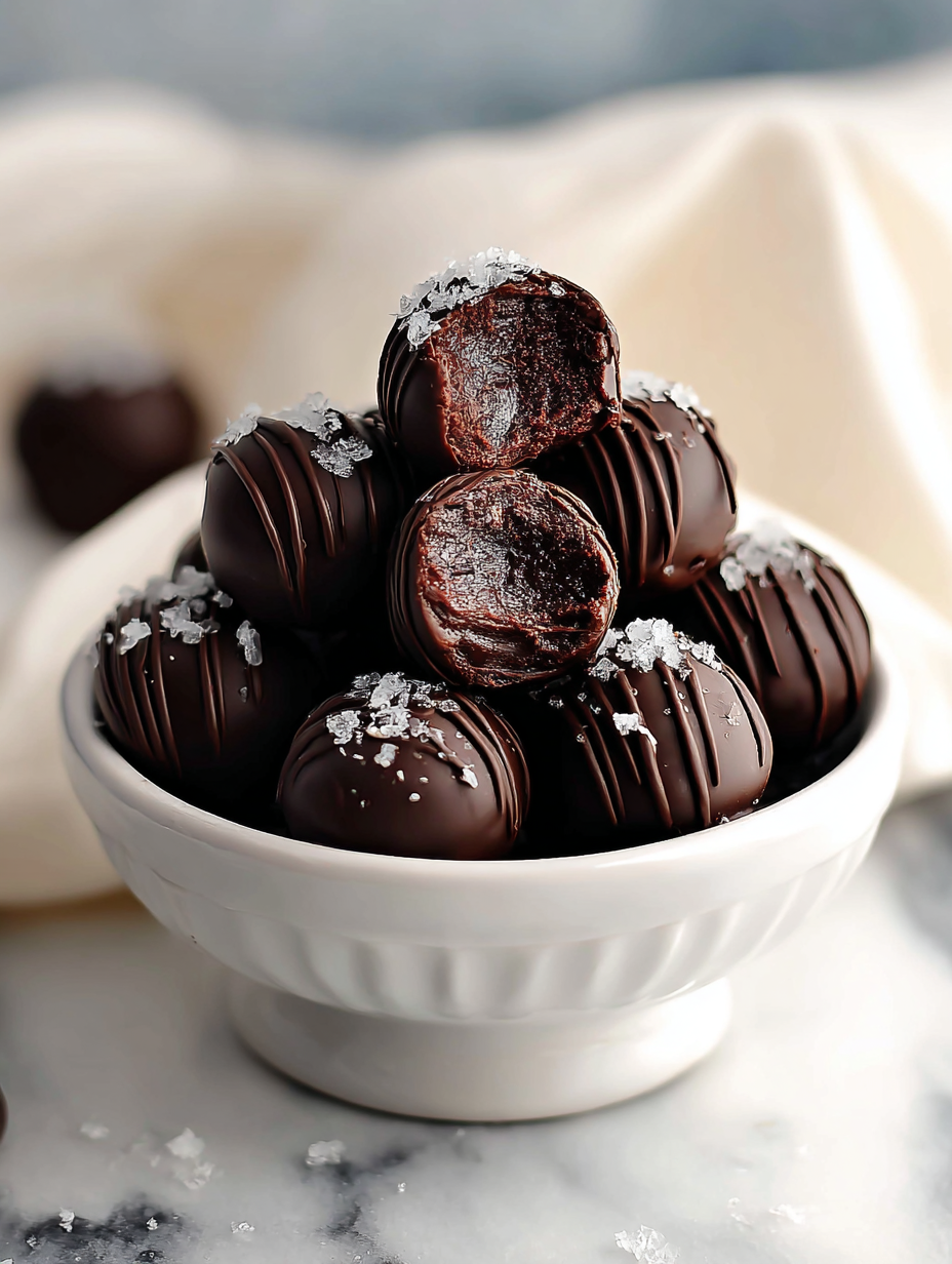 Delicious brownie truffles coated in chocolate and sprinkled with colorful toppings on a wooden surface.