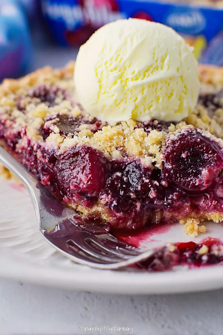 Freshly baked German Plum Platz with a golden crumb topping and juicy plums on a rustic wooden table