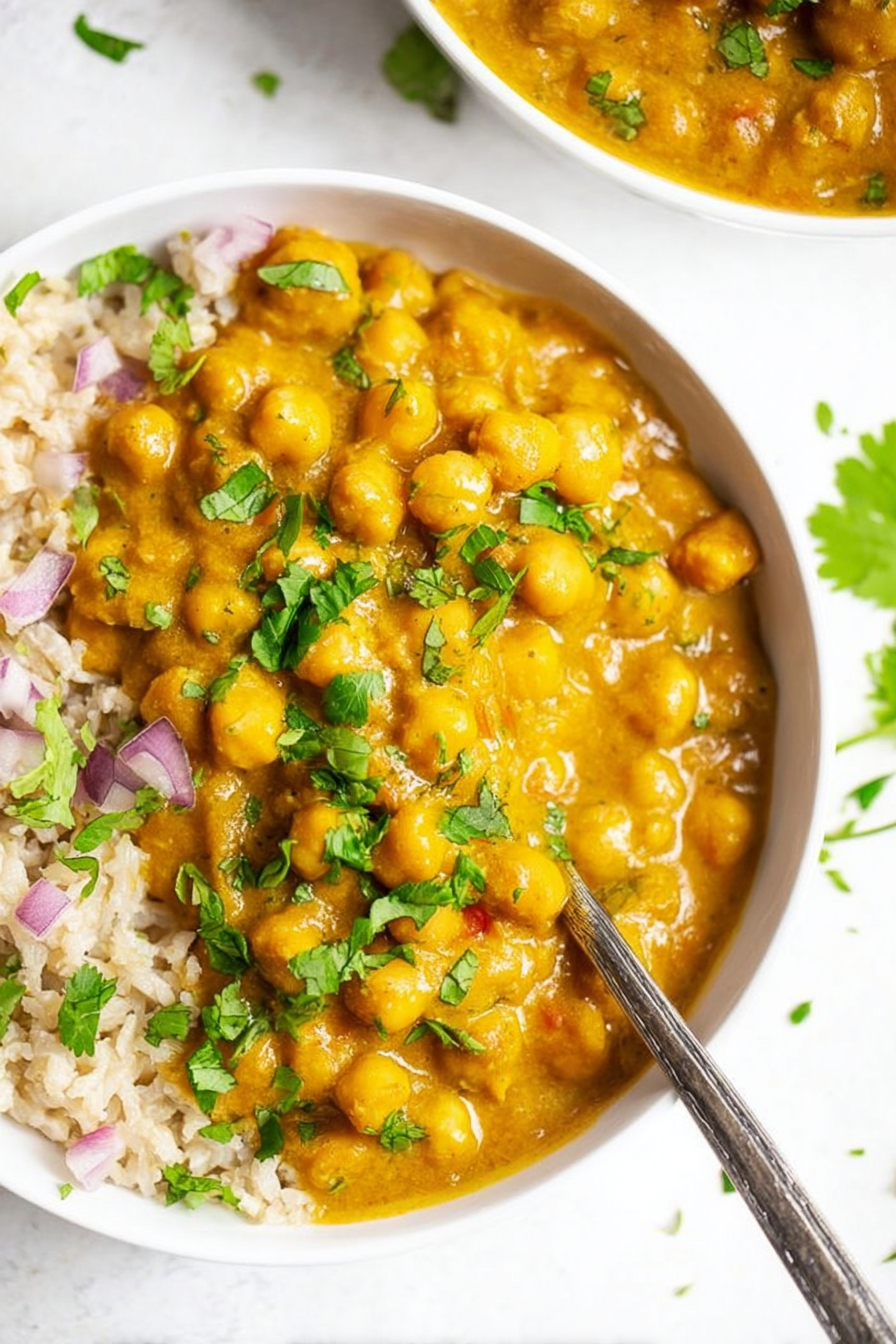 Instant Pot Coconut Chickpea Curry — Easy One-Pot Dinner