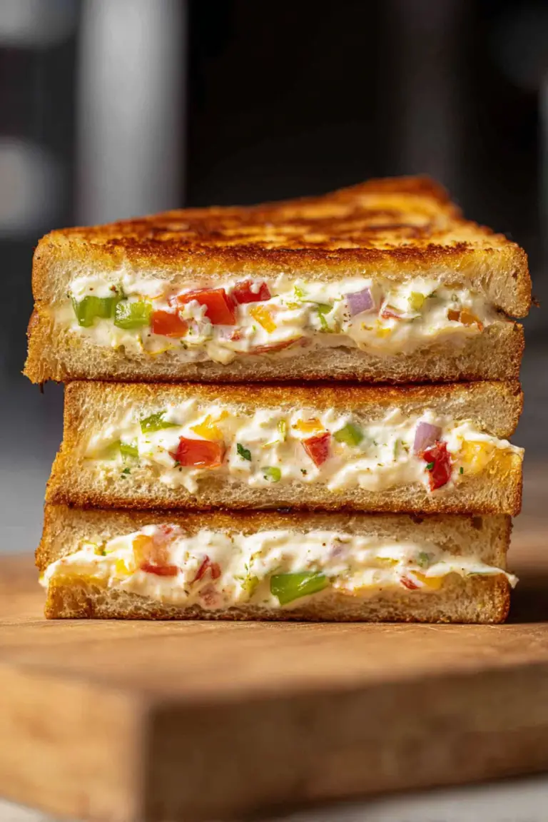 Delicious dahi sandwich with colorful vegetables and creamy hung curd filling on a wooden board.